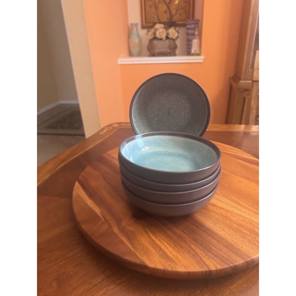 7" Individual Pasta Bowl Maddox Blue by Mikasa A Set of 6 - Picture 6 of 12